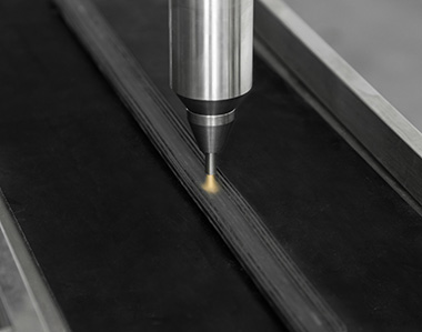 Processing wiper strip (material rubber)